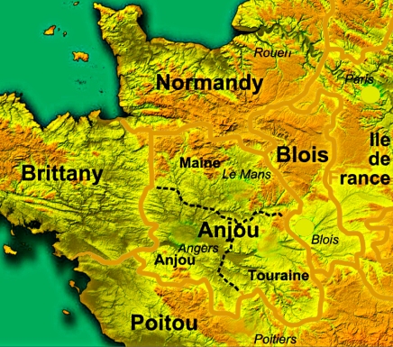 Noroeste de Francia al tiempo del nacimiento de Esteban